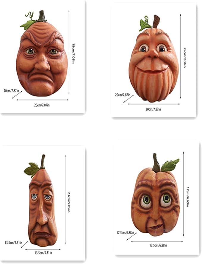 Pumpkin Kingdom Face Decoration Props (6 pieces)