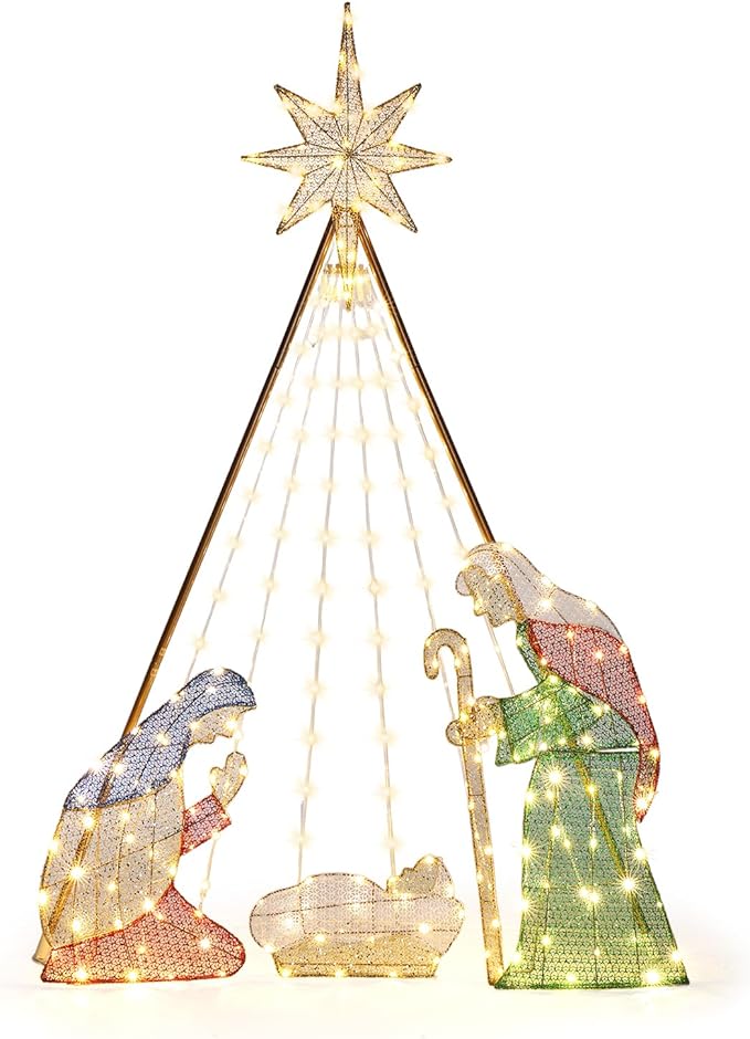 6FT Nativity Scene for Outdoor Christmas Decorations