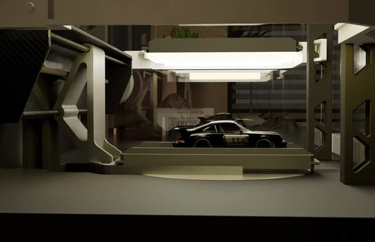 Automotive Elevator Display Cabinet - 14-Car Capacity
