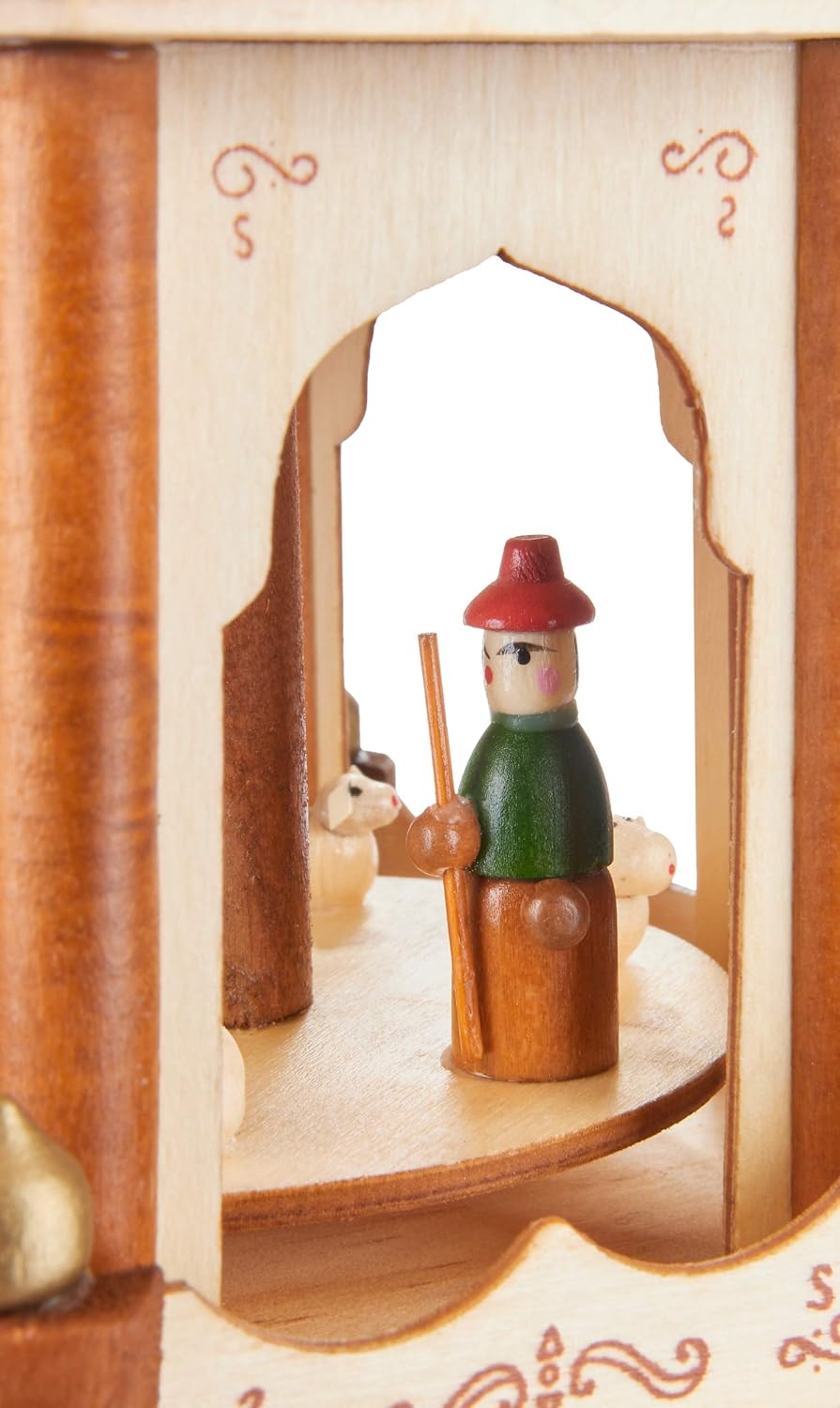 18/24 Inches Wooden Christmas Pyramid - Nativity Play