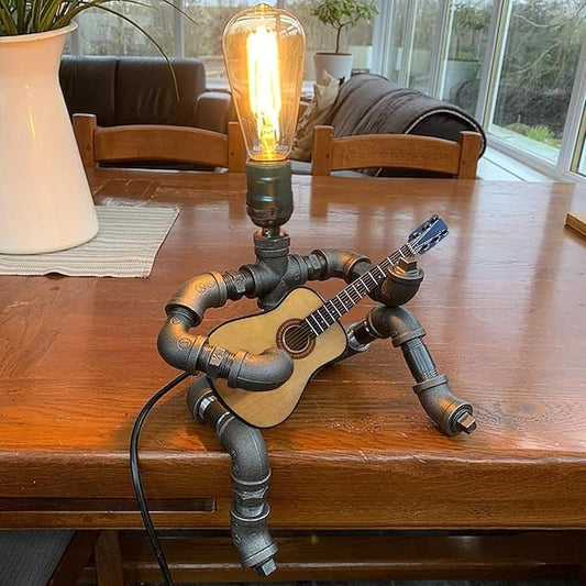 Music Guitar Table Lamp Art Decor