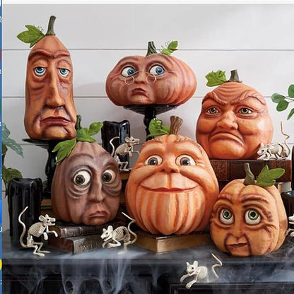 Pumpkin Kingdom Face Decoration Props (6 pieces)