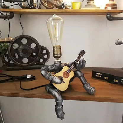 Music Guitar Table Lamp Art Decor