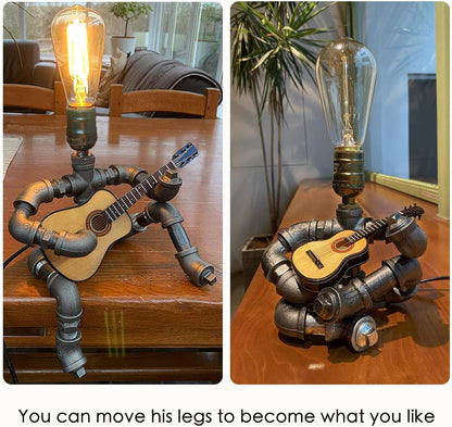 Music Guitar Table Lamp Art Decor