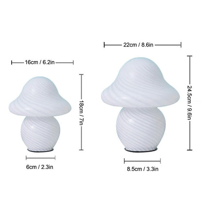 Ordinary Glass Mushroom Lamp