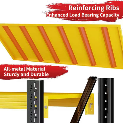 5000-Pound Garage Shelving, 59" Wide, Heavy-Duty Four-Tier Metal Storage Rack